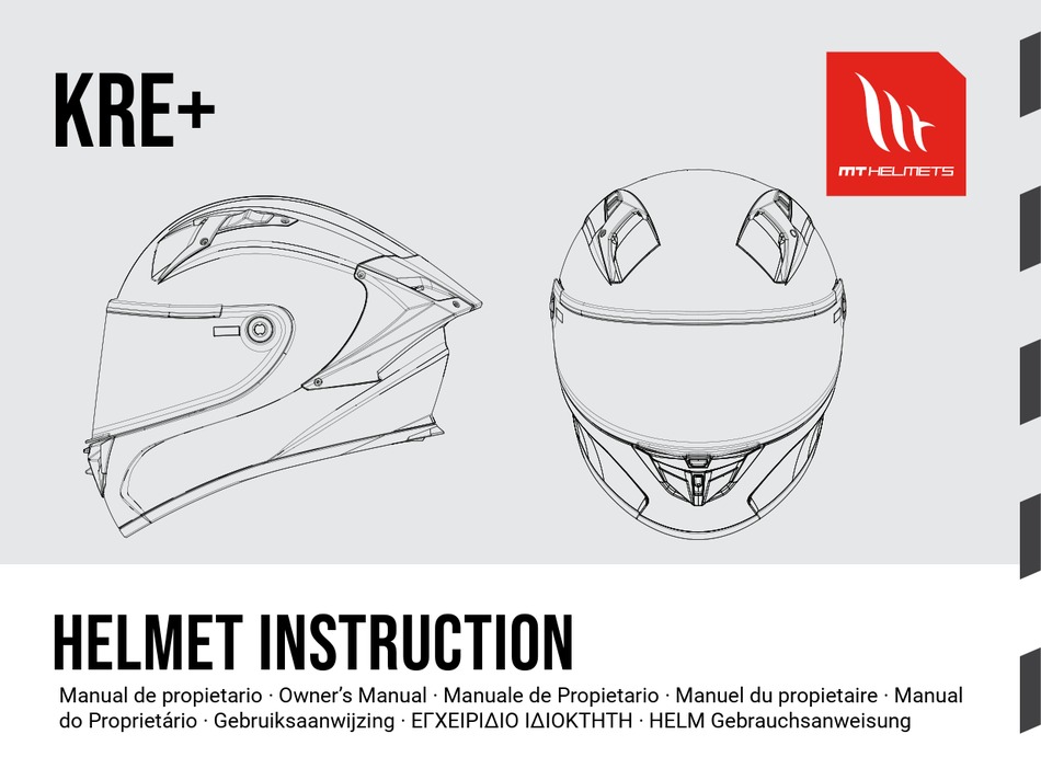 MT HELMETS KRE+ INSTRUCTIONS MANUAL Pdf Download ManualsLib