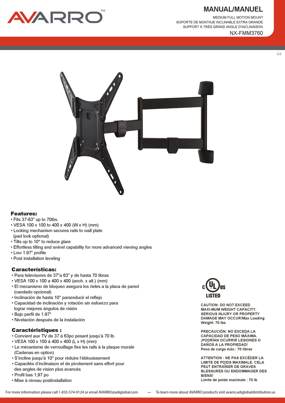 AVARRO NX-FMM3760 MANUAL Pdf Download | ManualsLib