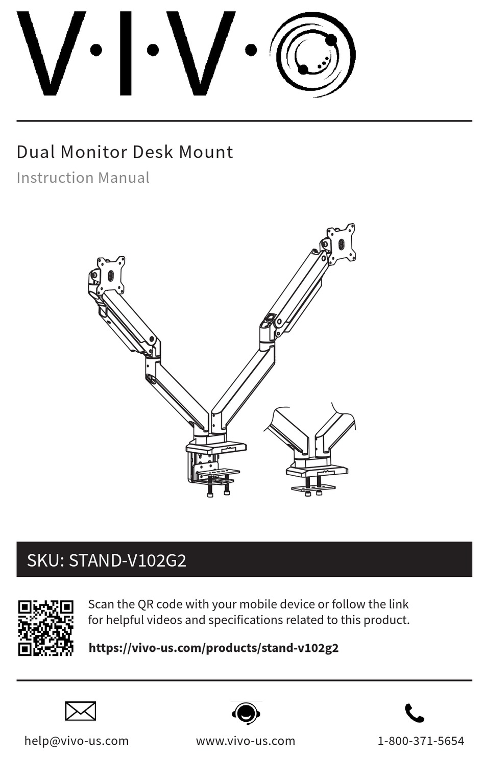 VIVO STAND-V102G2 INSTRUCTION MANUAL Pdf Download | ManualsLib