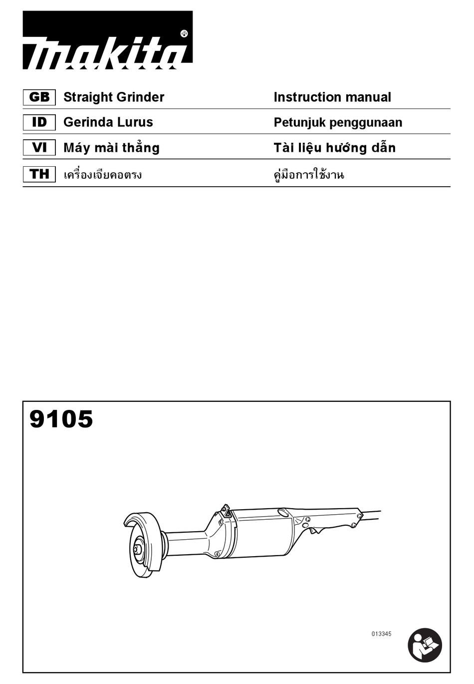 MAKITA 9105 INSTRUCTION MANUAL Pdf Download ManualsLib