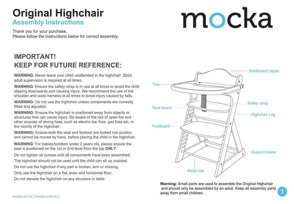 MOCKA 040822 ASSEMBLY INSTRUCTIONS MANUAL Pdf Download ManualsLib