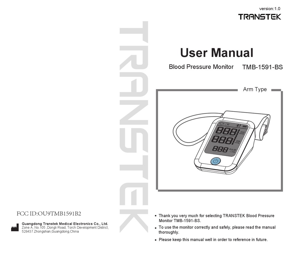 LifeHood TMB-2085 Wrist Blood Pressure Monitor User Manual