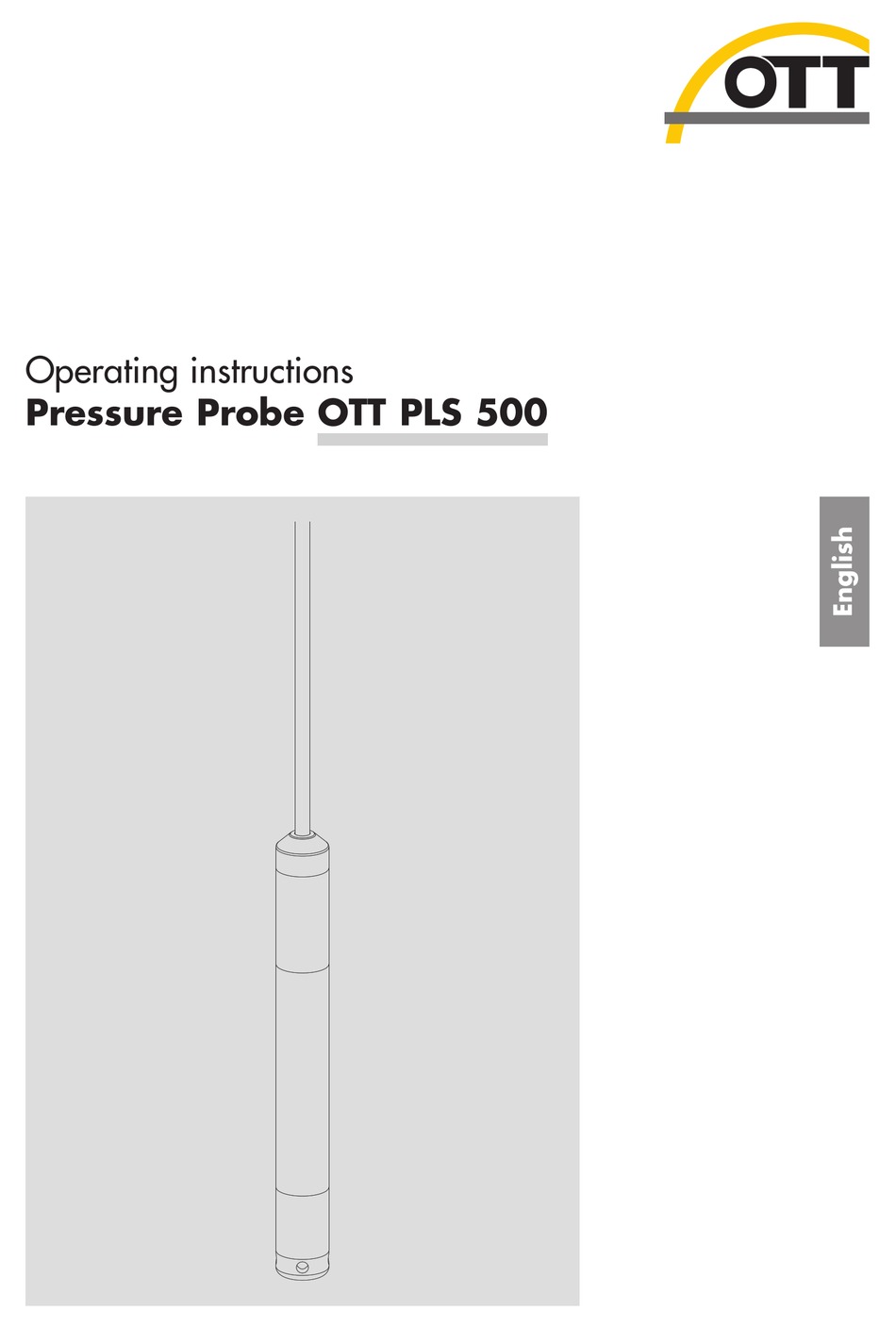 OTT PLS 500 OPERATING INSTRUCTIONS MANUAL Pdf Download ManualsLib