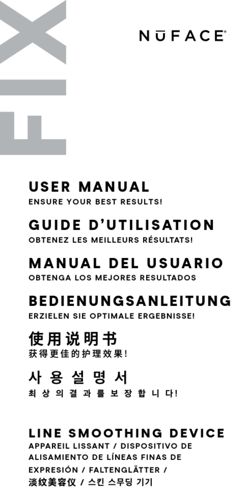 NUFACE FIX USER MANUAL Pdf Download ManualsLib