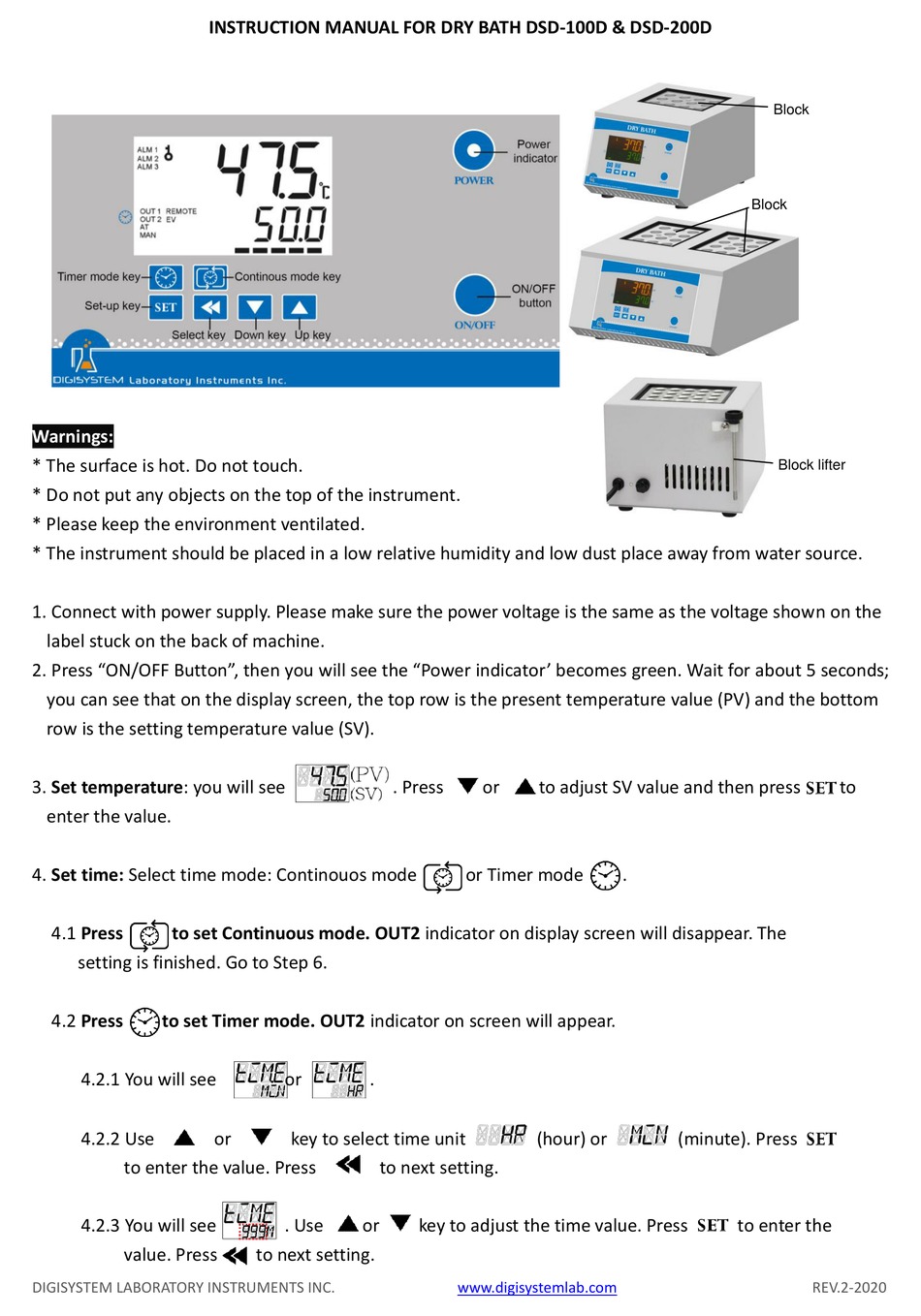 DIGISYSTEM DSD100D INSTRUCTION MANUAL Pdf Download ManualsLib