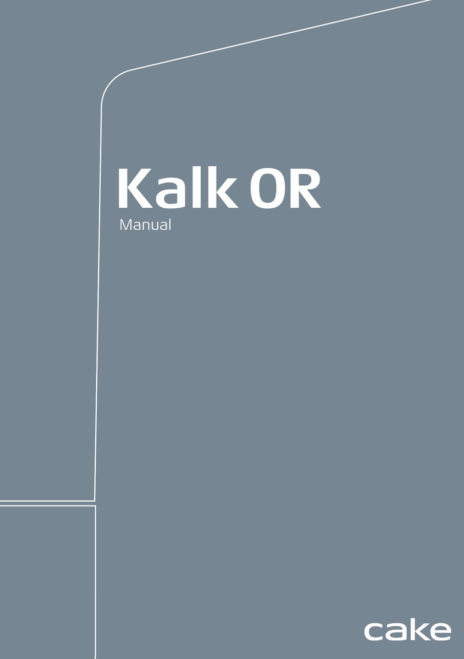 CAKE KALK OR MANUAL Pdf Download ManualsLib