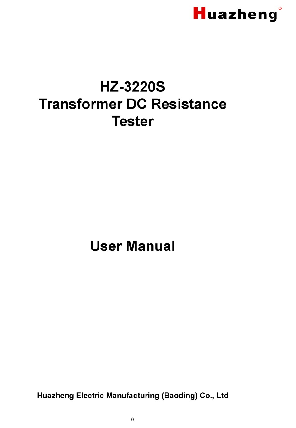 HUAZHENG HZ-3220S USER MANUAL Pdf Download | ManualsLib