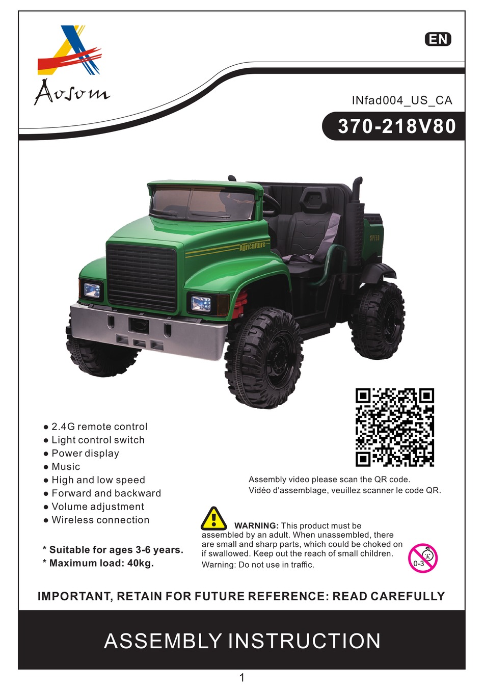AOSOM 370218V80 ASSEMBLY INSTRUCTION MANUAL Pdf Download ManualsLib