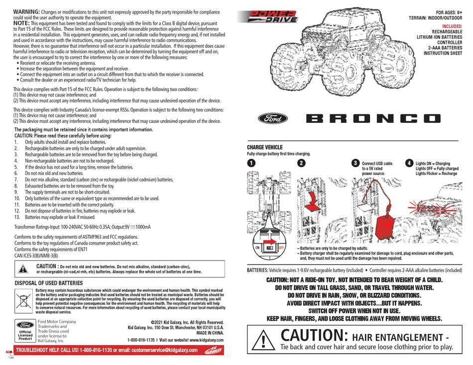 POWER DRIVE FORD BRONCO QUICK MANUAL Pdf Download ManualsLib