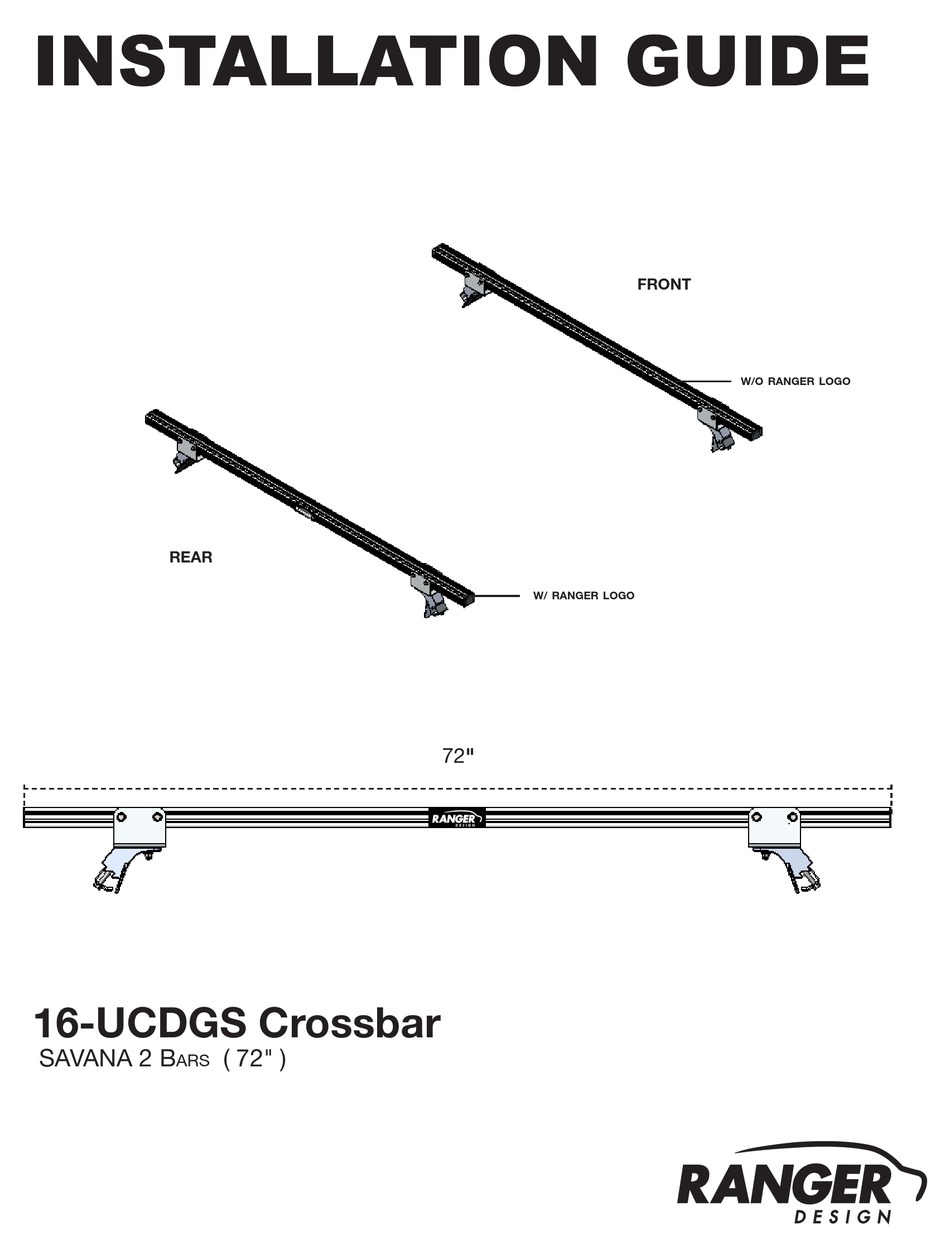 RANGER DESIGN 16UCDGS INSTALLATION MANUAL Pdf Download ManualsLib