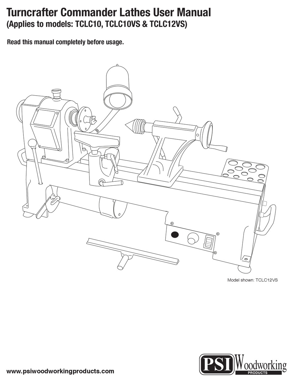 PSI WOODWORKING PRODUCTS TCLC10 USER MANUAL Pdf Download | ManualsLib