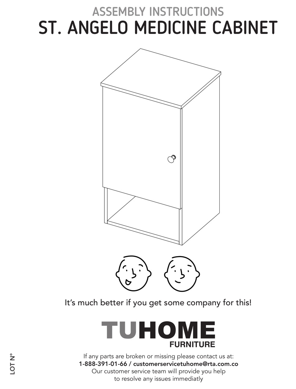 TUHOME FURNITURE ST. ANGELO ASSEMBLY INSTRUCTIONS MANUAL Pdf Download