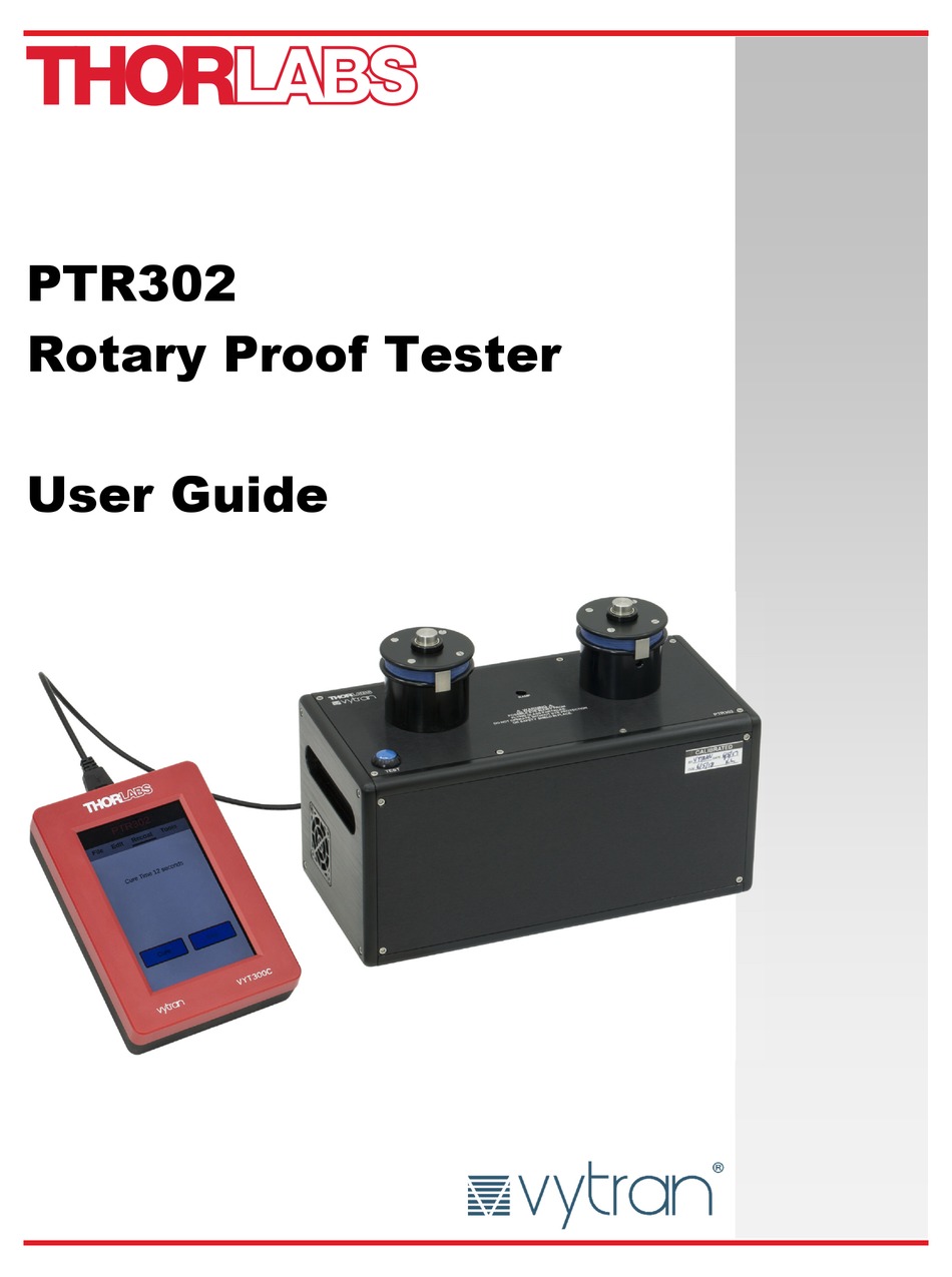 THORLABS PTR302 USER MANUAL Pdf Download ManualsLib