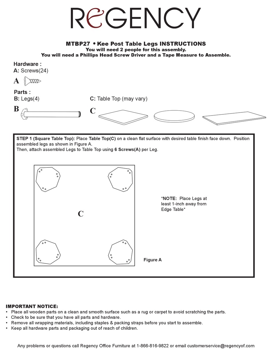 REGENCY MTBP27 INSTRUCTIONS Pdf Download ManualsLib