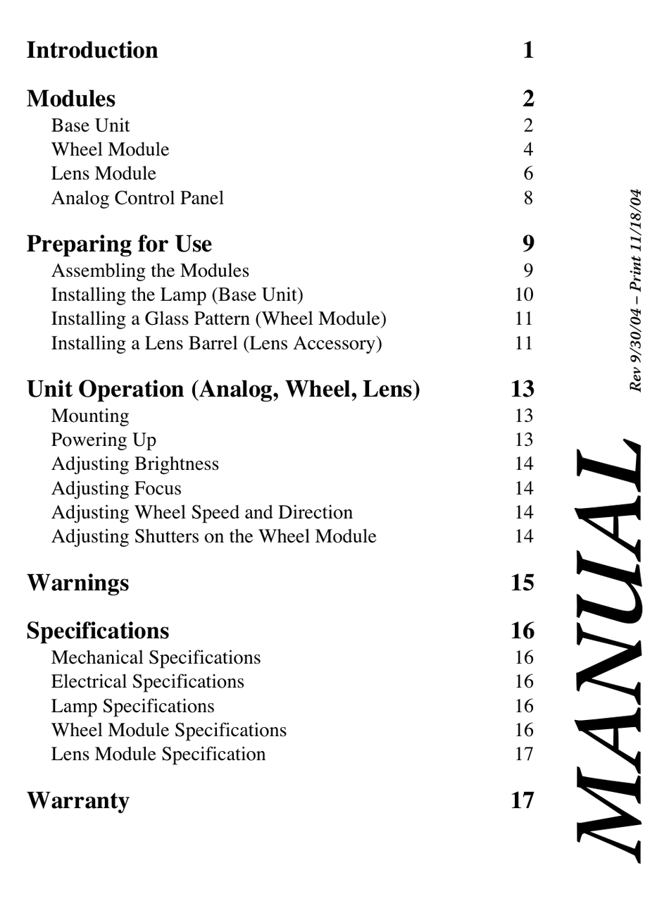 ROSCO LABORATORIES XEFFECTS INSTRUCTIONS MANUAL Pdf Download ManualsLib