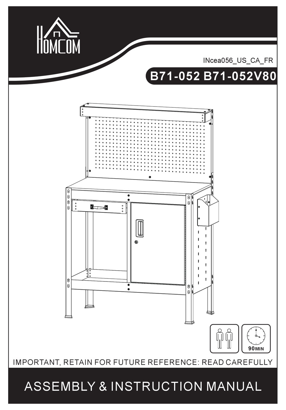 HOMCOM B71-052 ASSEMBLY & INSTRUCTION MANUAL Pdf Download | ManualsLib