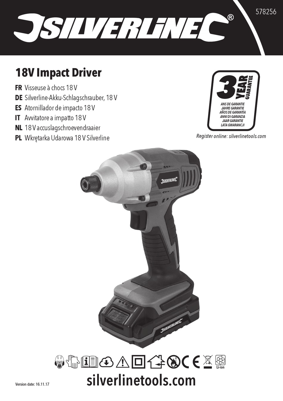 SILVERLINE 578256 ORIGINAL INSTRUCTIONS MANUAL Pdf Download ManualsLib