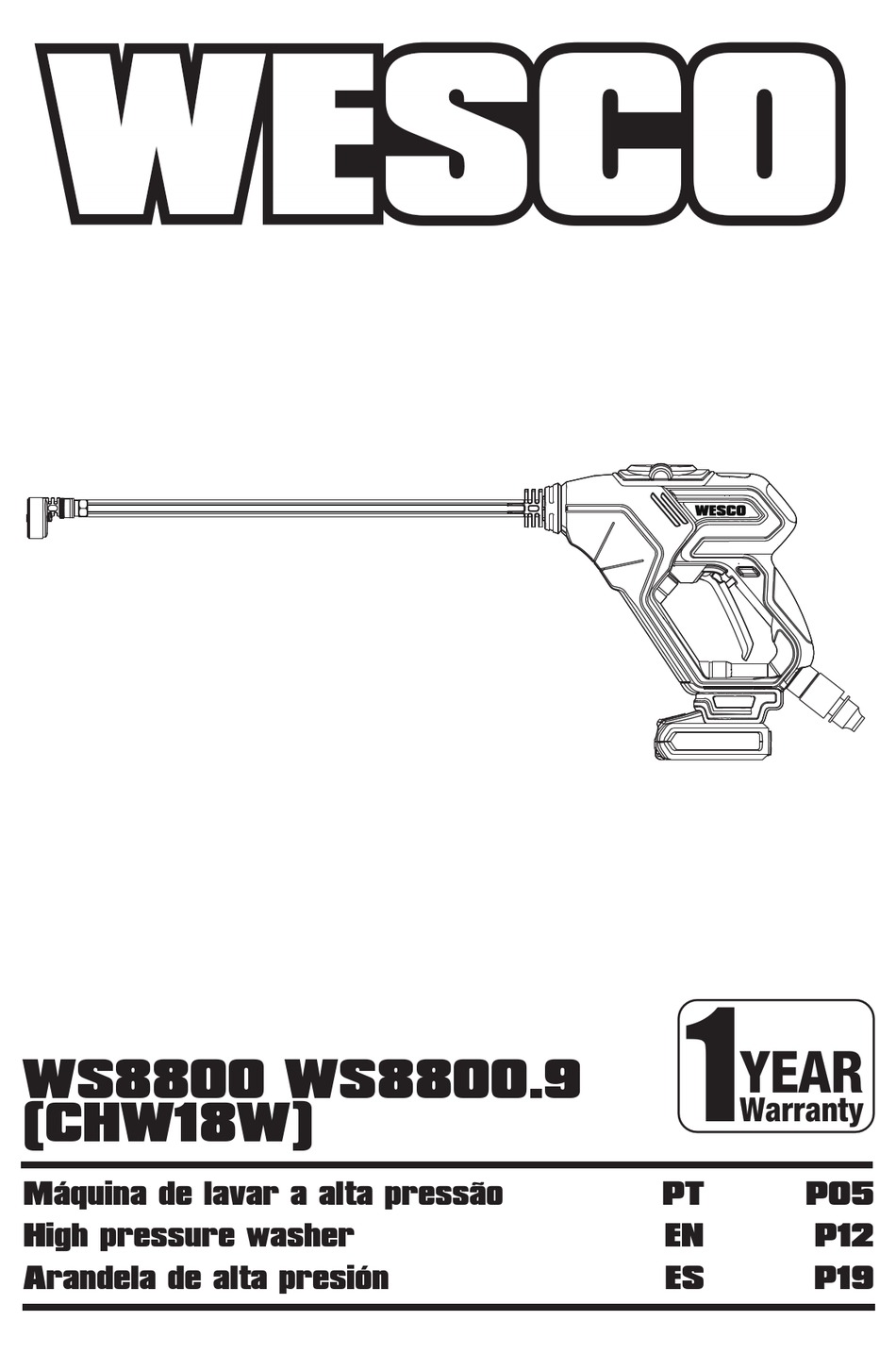 WESCO WS8800 MANUAL Pdf Download ManualsLib
