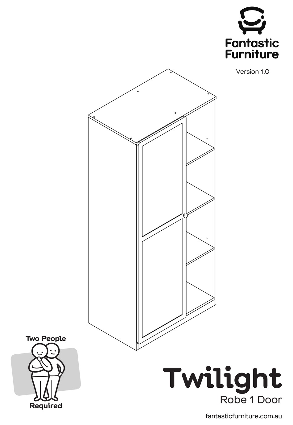 FANTASTIC FURNITURE TWILIGHT ROBE ASSEMBLY INSTRUCTIONS MANUAL Pdf