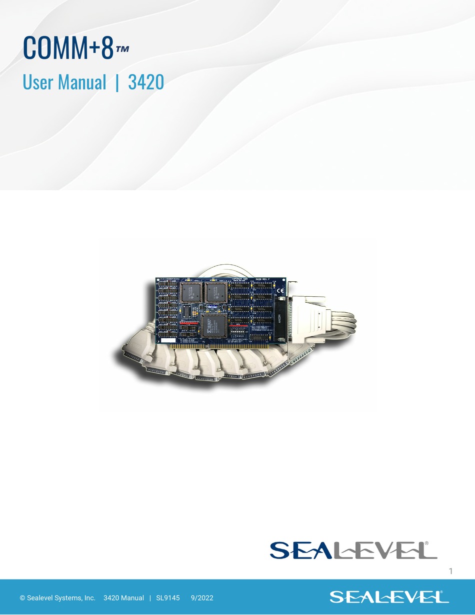 SEALEVEL COMM+8 USER MANUAL Pdf Download ManualsLib