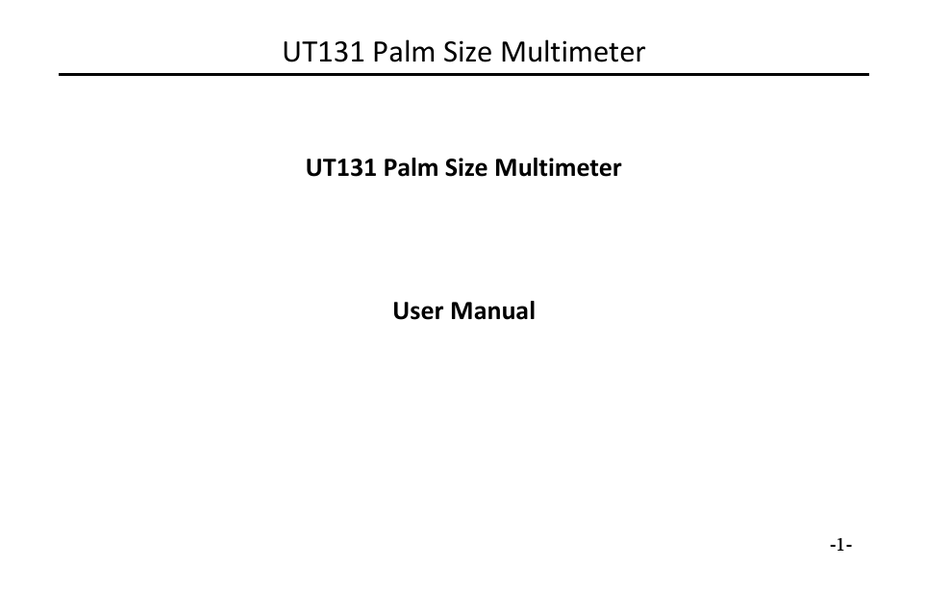 JULA UT131 USER MANUAL Pdf Download ManualsLib
