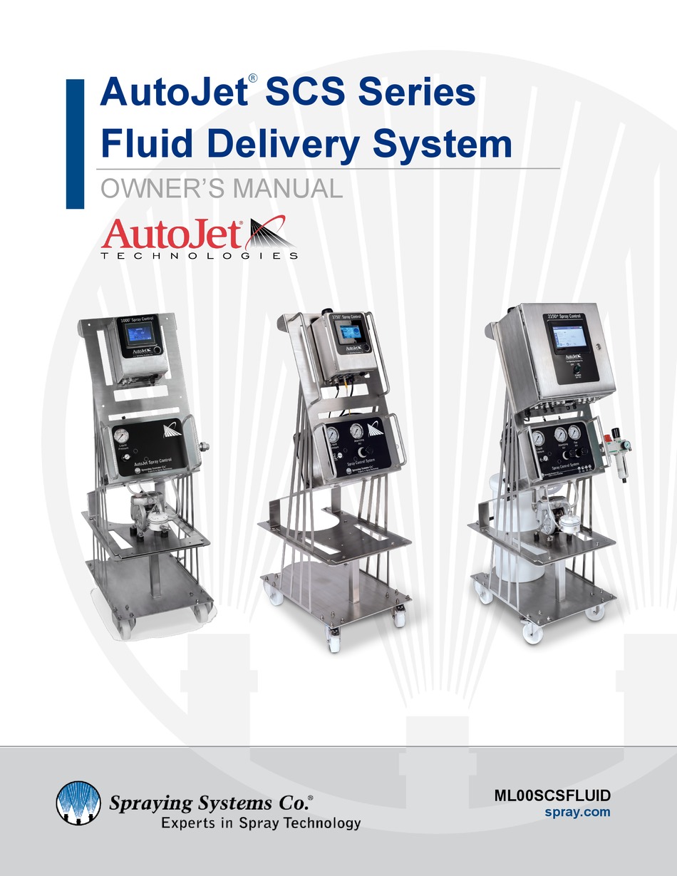 SPRAYING SYSTEMS CO AUTOJET SCS SERIES OWNER'S MANUAL Pdf Download