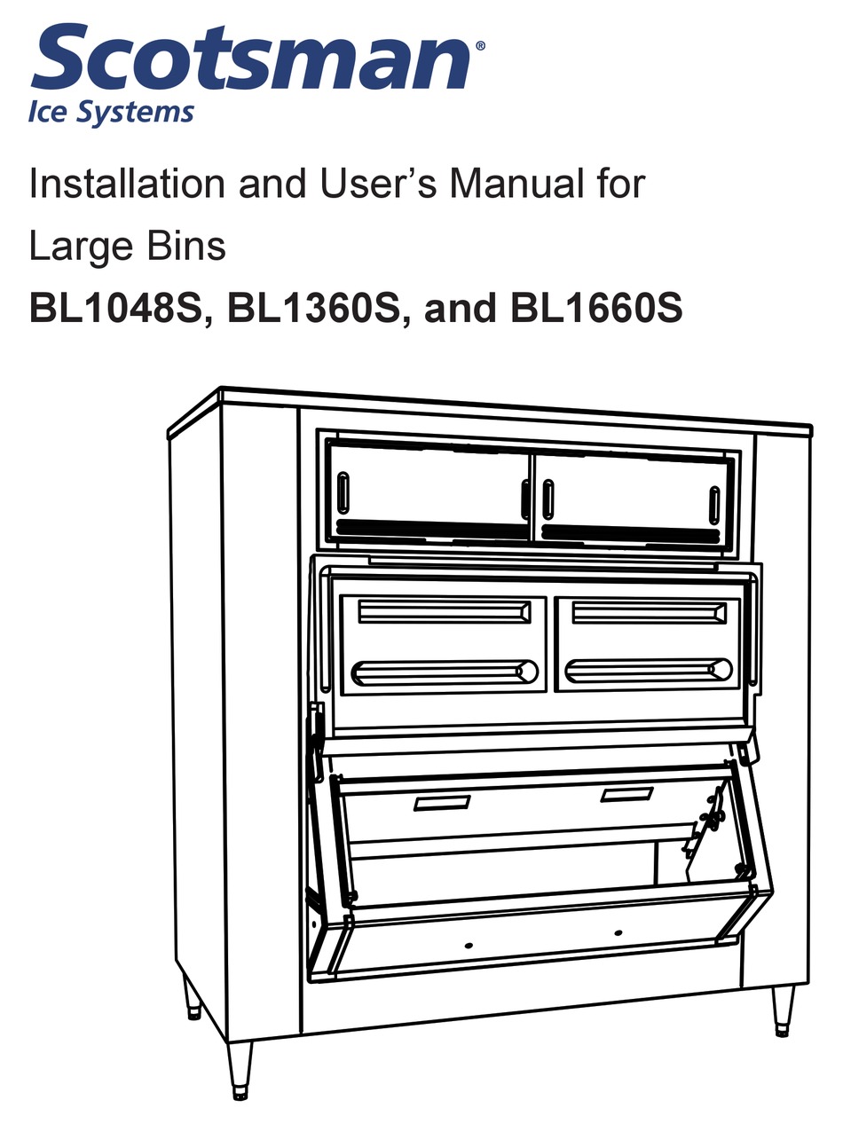 SCOTSMAN BL1048S INSTALLATION AND USER MANUAL Pdf Download ManualsLib