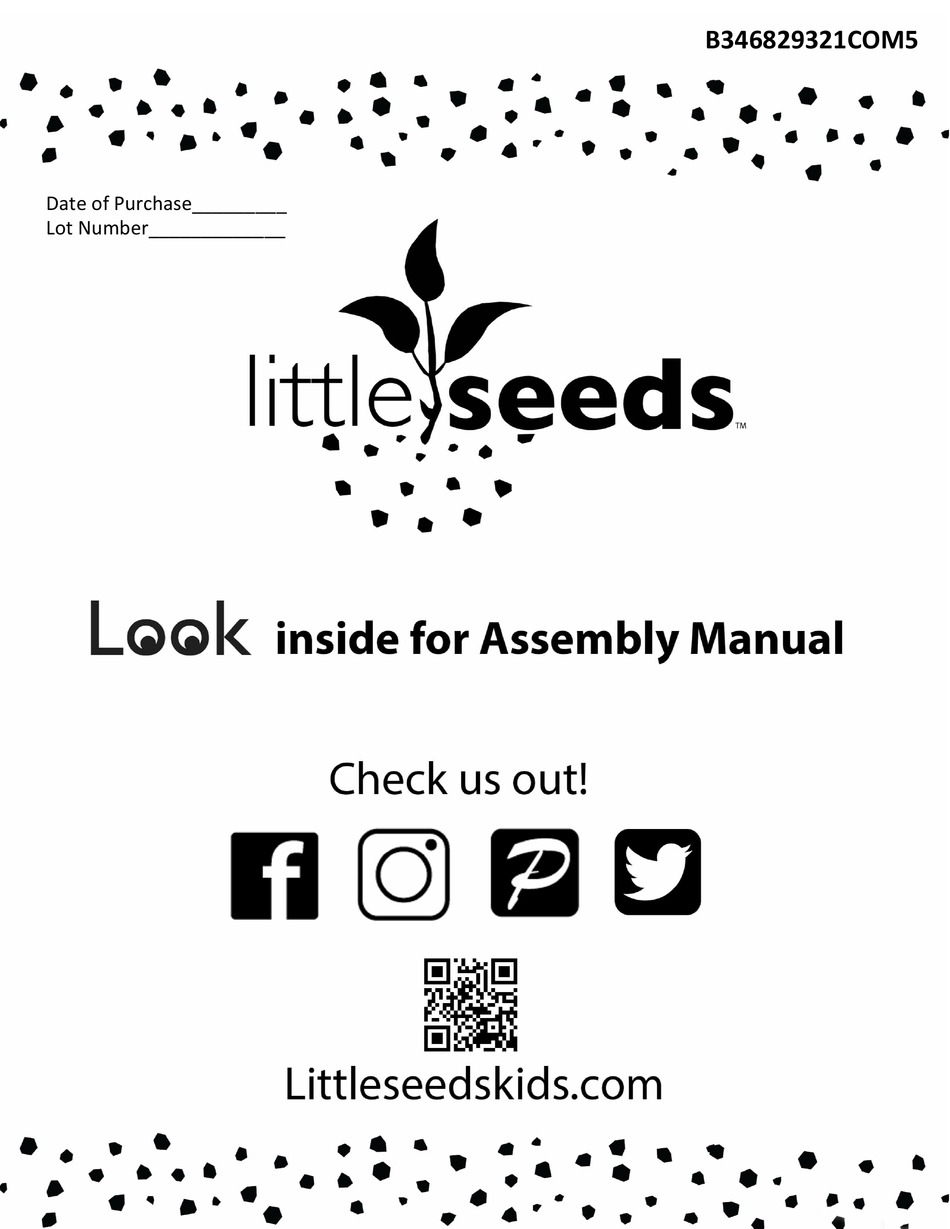 LITTLE SEEDS 6829321COM ASSEMBLY MANUAL Pdf Download | ManualsLib