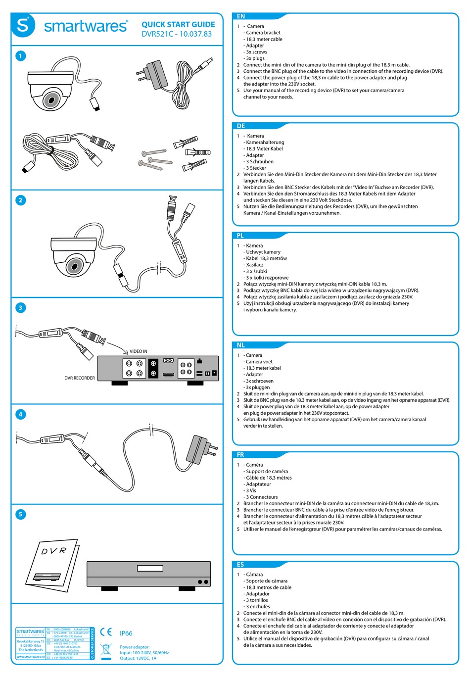 SMARTWARES DVR521C QUICK START MANUAL Pdf Download ManualsLib