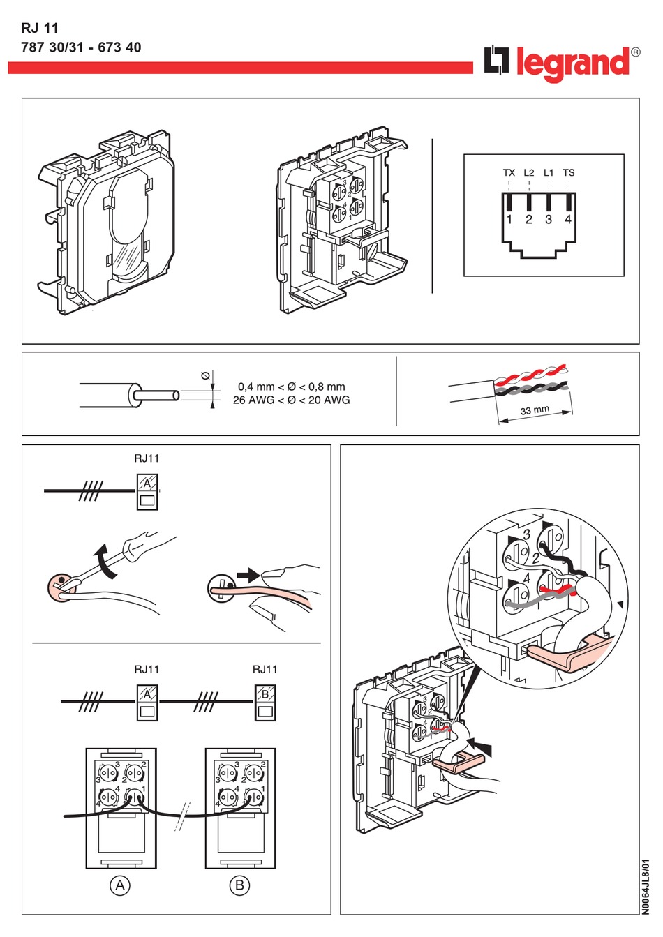 LEGRAND RJ 11 QUICK START MANUAL Pdf Download ManualsLib