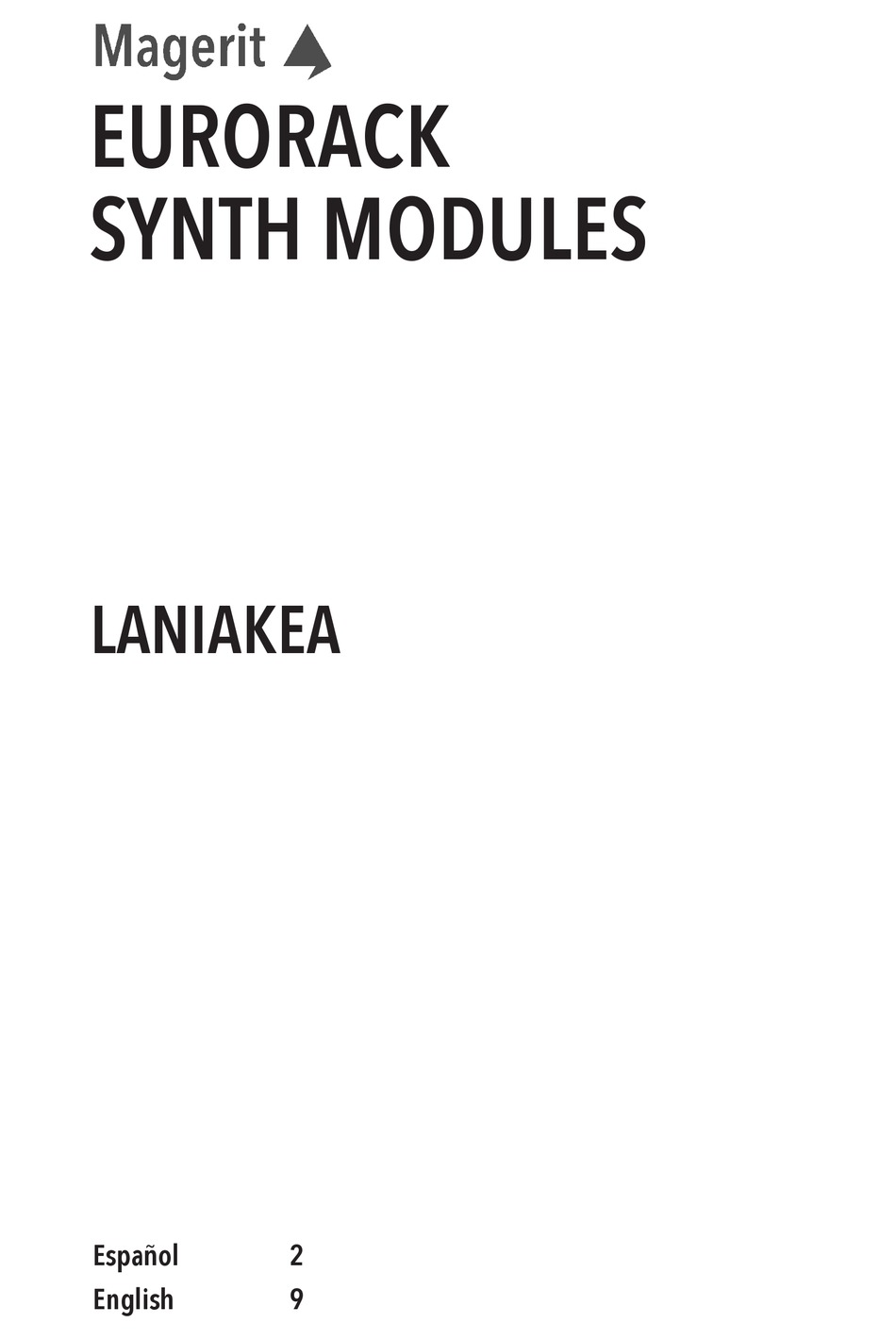 MAGERIT LANIAKEA MANUAL Pdf Download ManualsLib