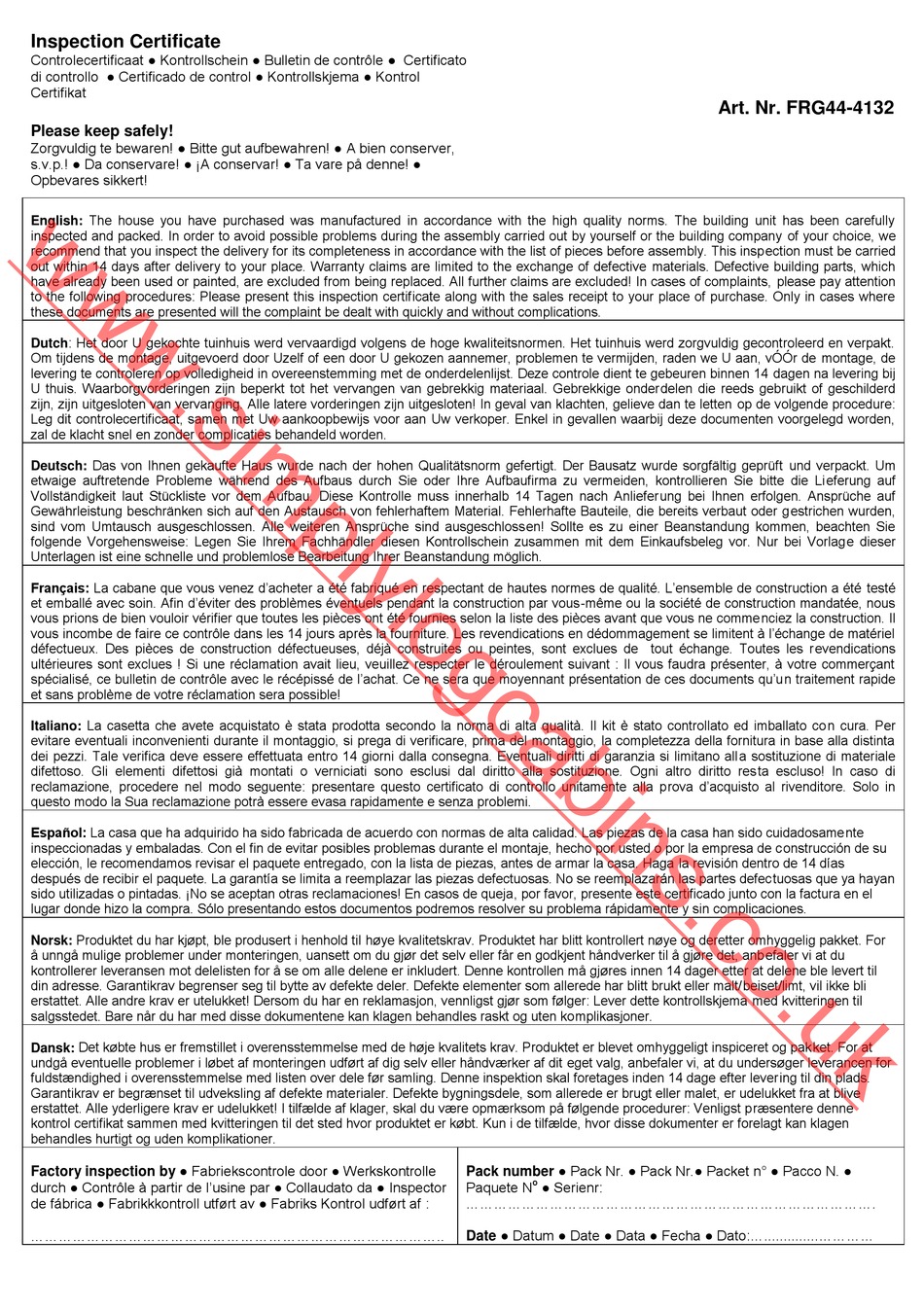 SIMPLY LOG CABINS FRG444132 INSTALLATION MANUAL Pdf Download ManualsLib