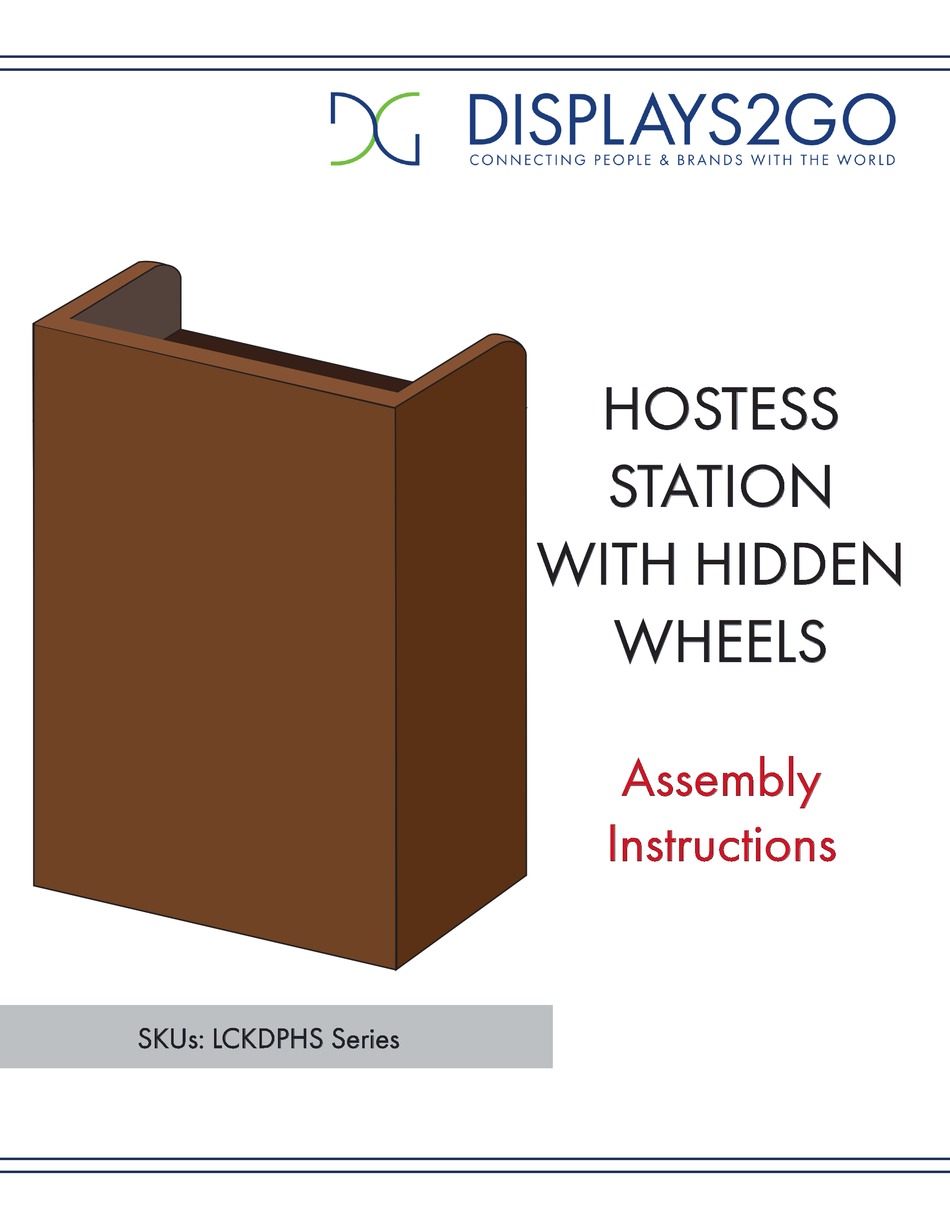 DISPLAYS2GO LCKDPHS SERIES ASSEMBLY INSTRUCTIONS Pdf Download ManualsLib