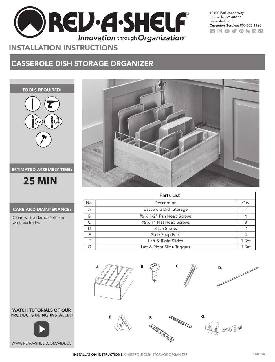REVASHELF 4CDS24SC1 INSTALLATION INSTRUCTIONS Pdf Download ManualsLib