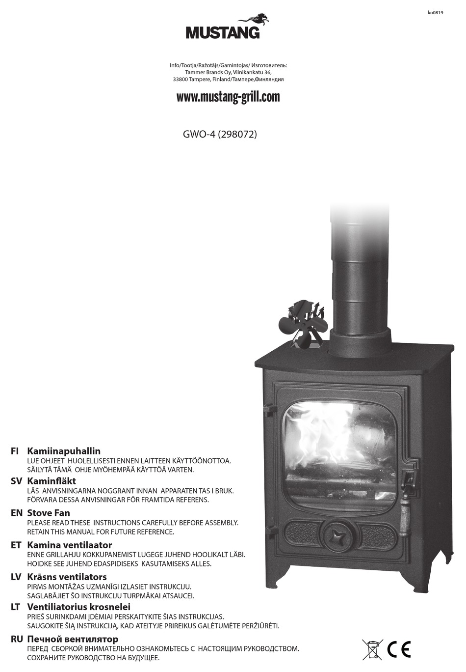 Mustang Gwo-4 Manual Pdf Download 