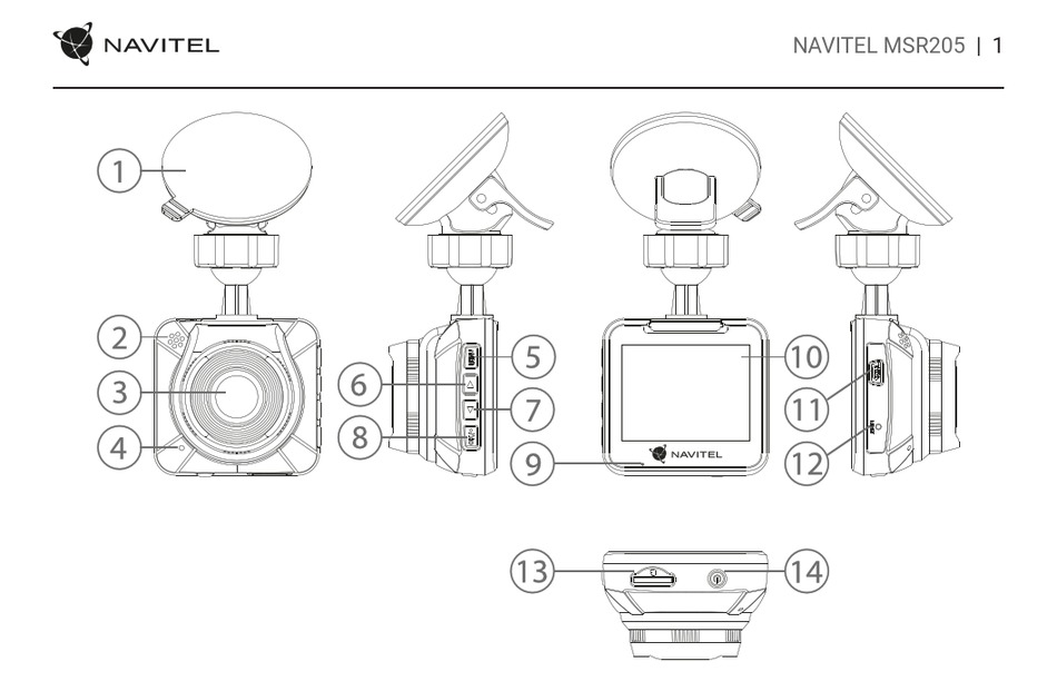 Автомобильный видеорегистратор navitel msr205