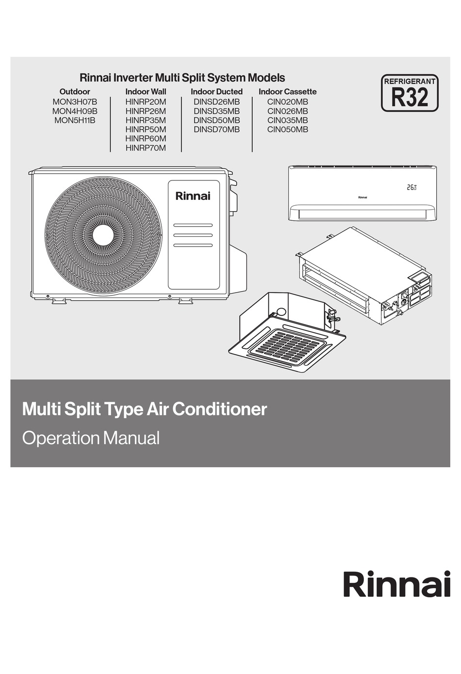 RINNAI MON3H07B OPERATION MANUAL Pdf Download ManualsLib