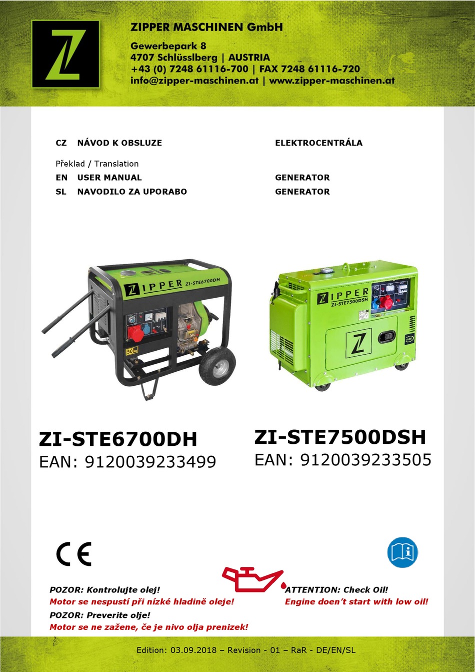 ZIPPER MASCHINEN ZISTE6700DH USER MANUAL Pdf Download ManualsLib