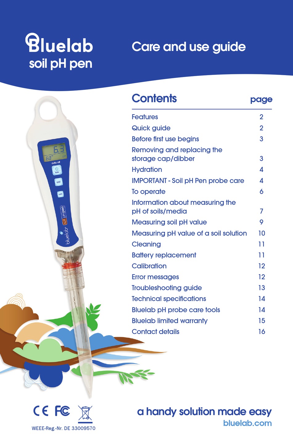 BLUELAB SOIL PH PEN CARE AND USE MANUAL Pdf Download ManualsLib