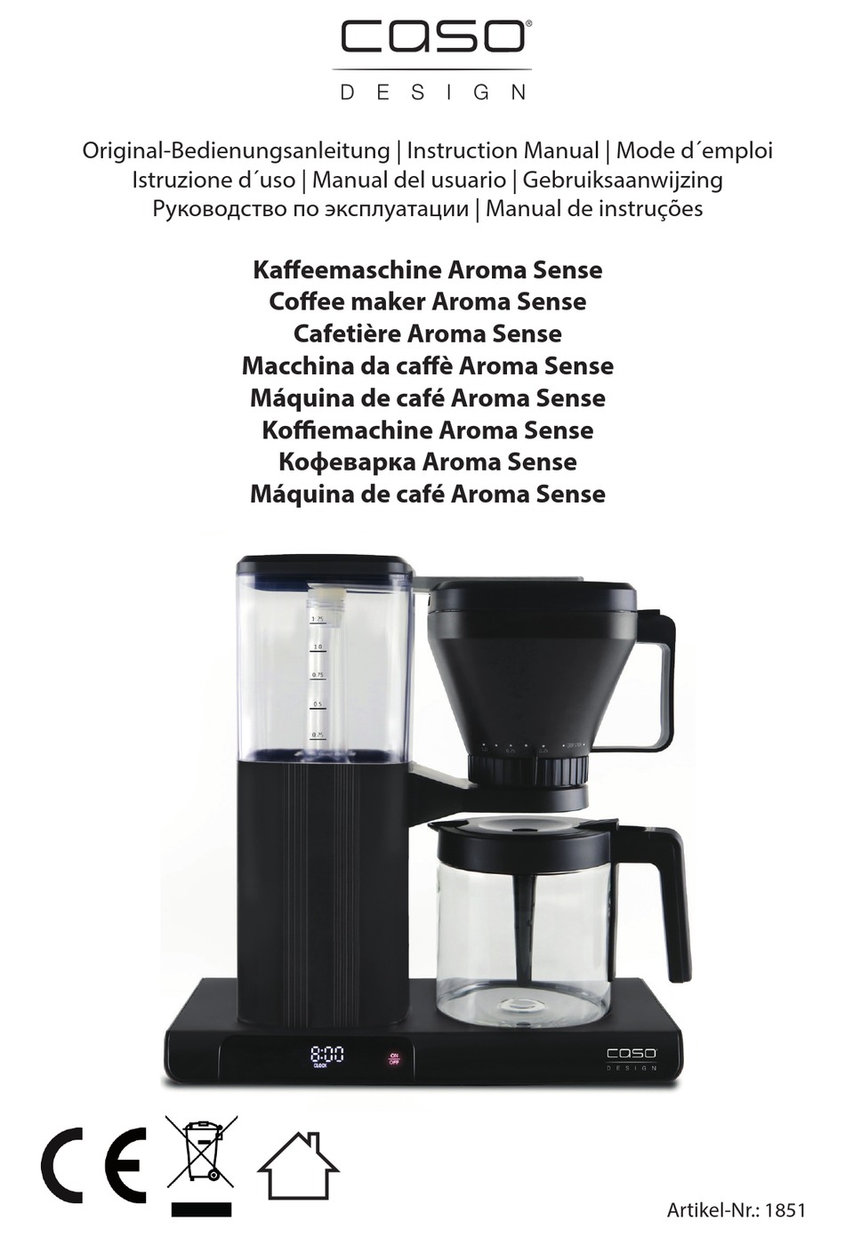 CASO DESIGN AROMA SENSE INSTRUCTION MANUAL Pdf Download ManualsLib