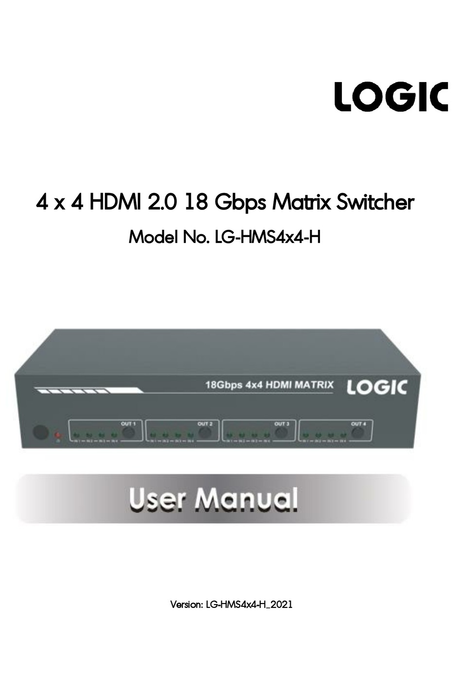 LOGIC LGHMS4X4H USER MANUAL Pdf Download ManualsLib