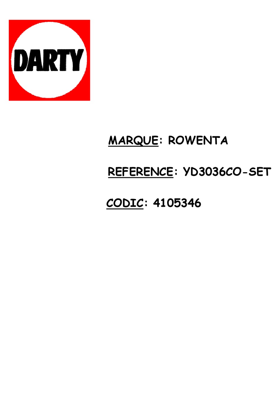 ROWENTA 1 QUICK START MANUAL Pdf Download ManualsLib