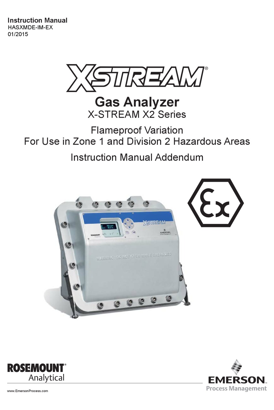 EMERSON ROSEMOUNT XSTREAM X2 SERIES INSTRUCTION MANUAL Pdf Download ManualsLib
