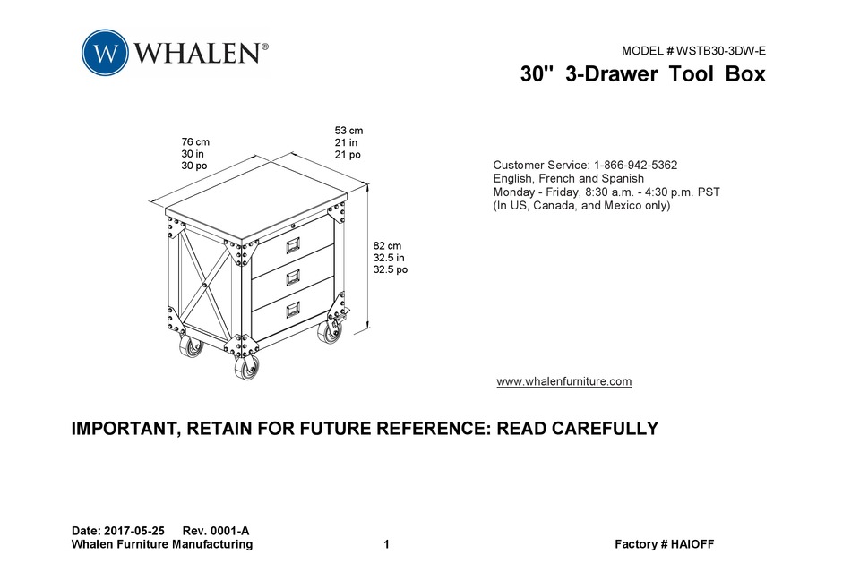 WHALEN WSTB303DWE ASSEMBLY INSTRUCTIONS Pdf Download ManualsLib