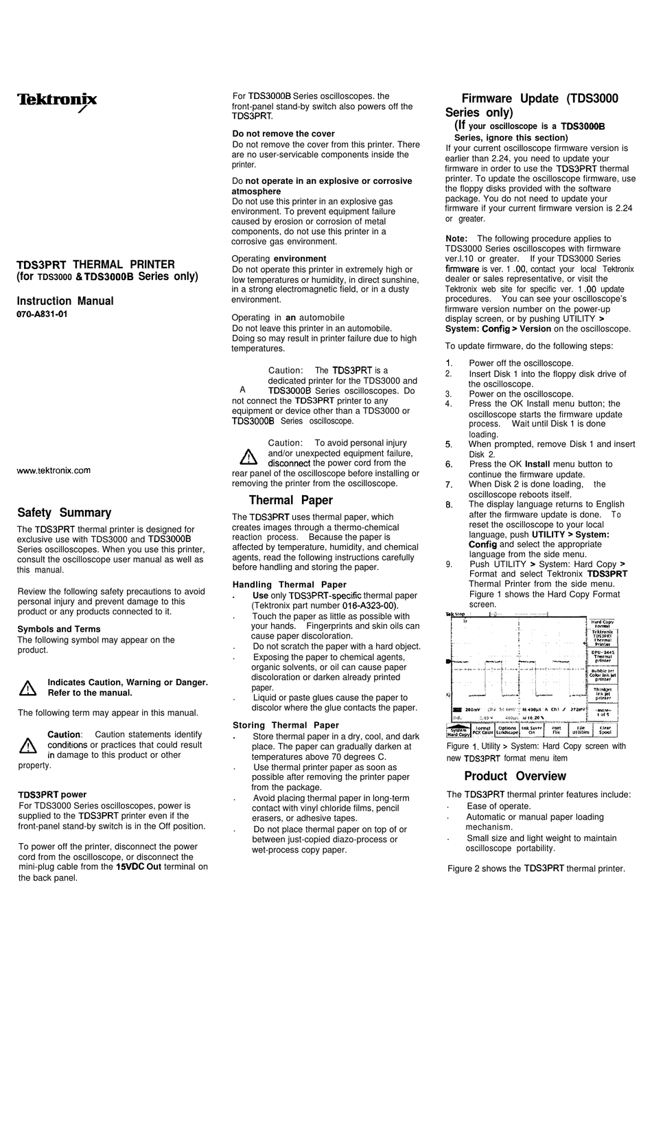 Tektronix Tds 2025 Manual