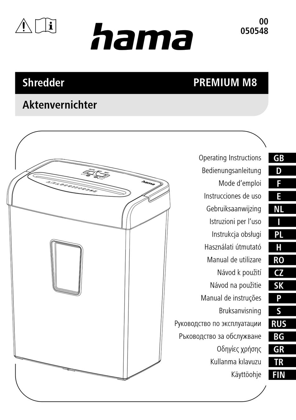 HAMA PREMIUM M8 OPERATING INSTRUCTIONS MANUAL Pdf Download ManualsLib