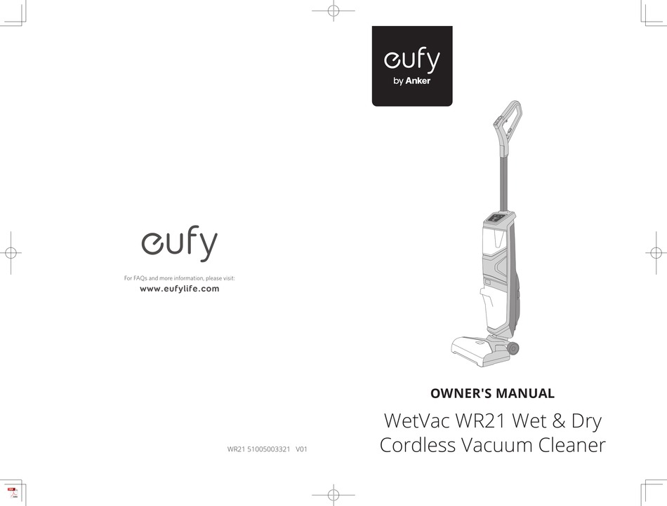 ANKER EUFY WETVAC WR21 OWNER