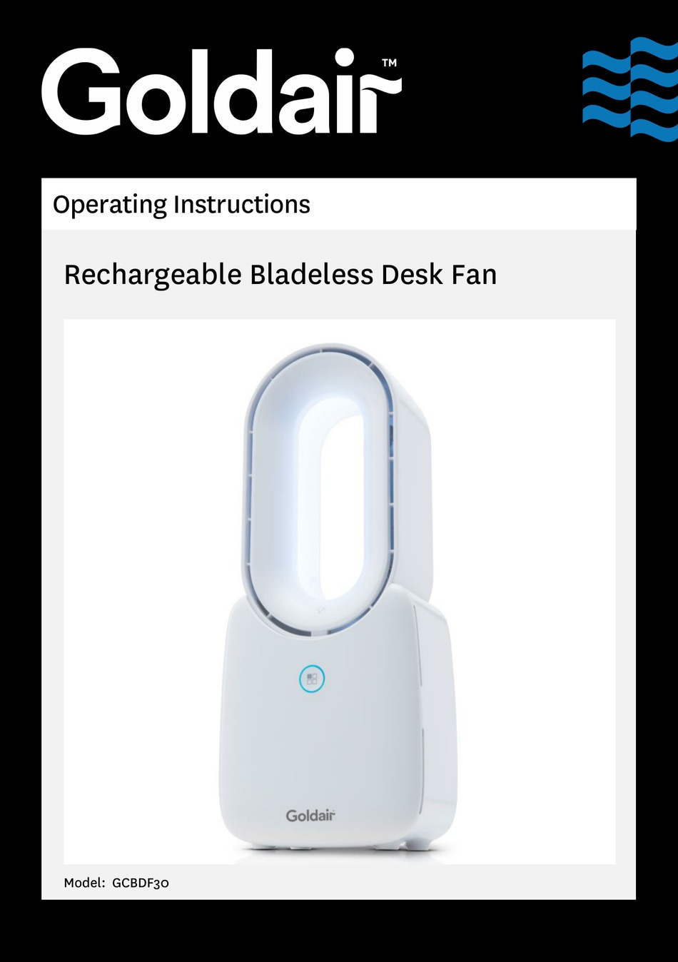 GOLDAIR DF01LB OPERATING INSTRUCTIONS MANUAL Pdf Download ManualsLib