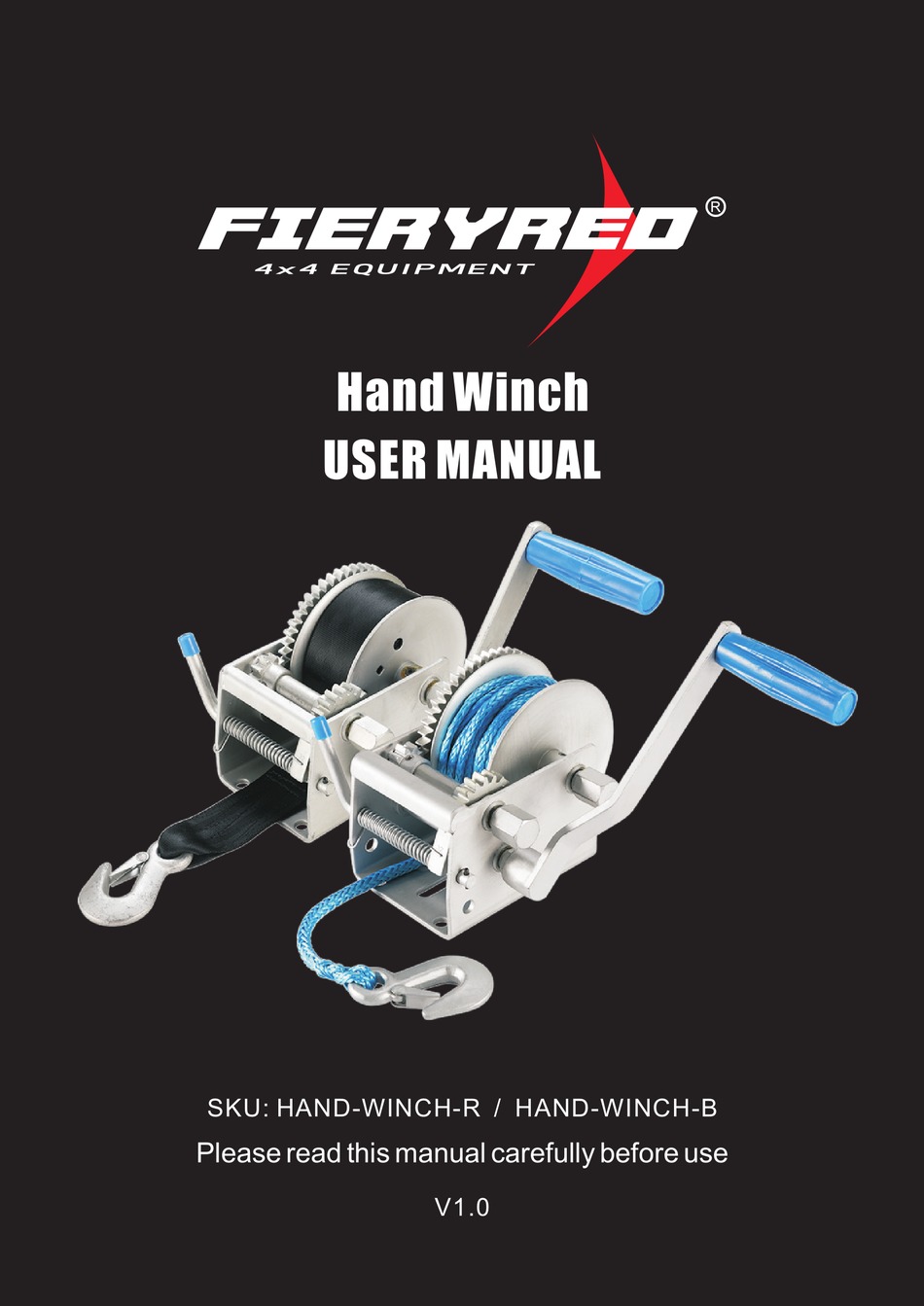 FIERYRED HANDWINCHR USER MANUAL Pdf Download ManualsLib