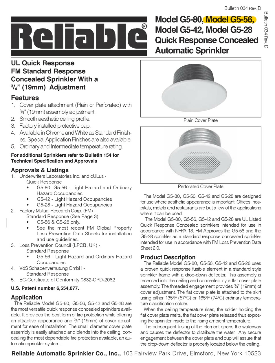 RELIABLE G580 MANUAL Pdf Download ManualsLib